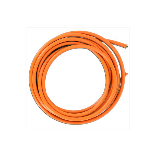 Rouleau de Durite Tressée Inox 5 Mètres Gaine Orange