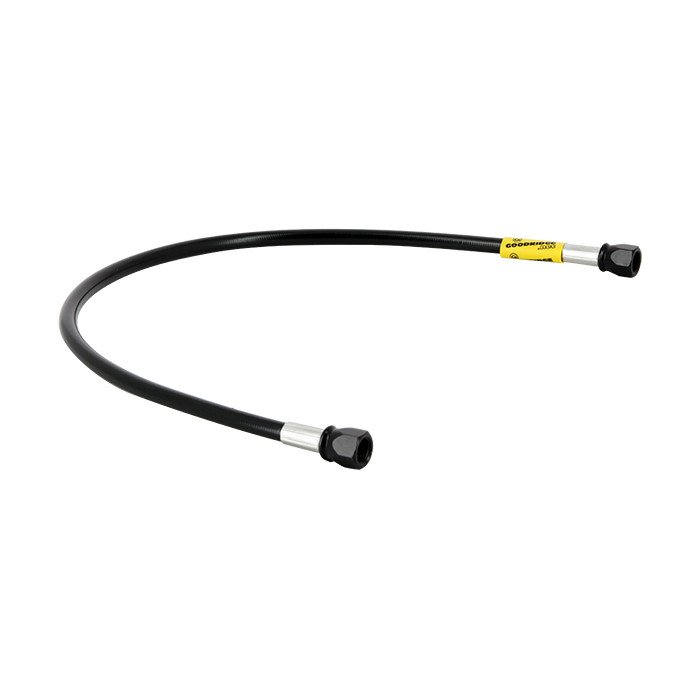 Durite 850mm - Raccords Pré Sertis Gaine Noire Raccords Noirs