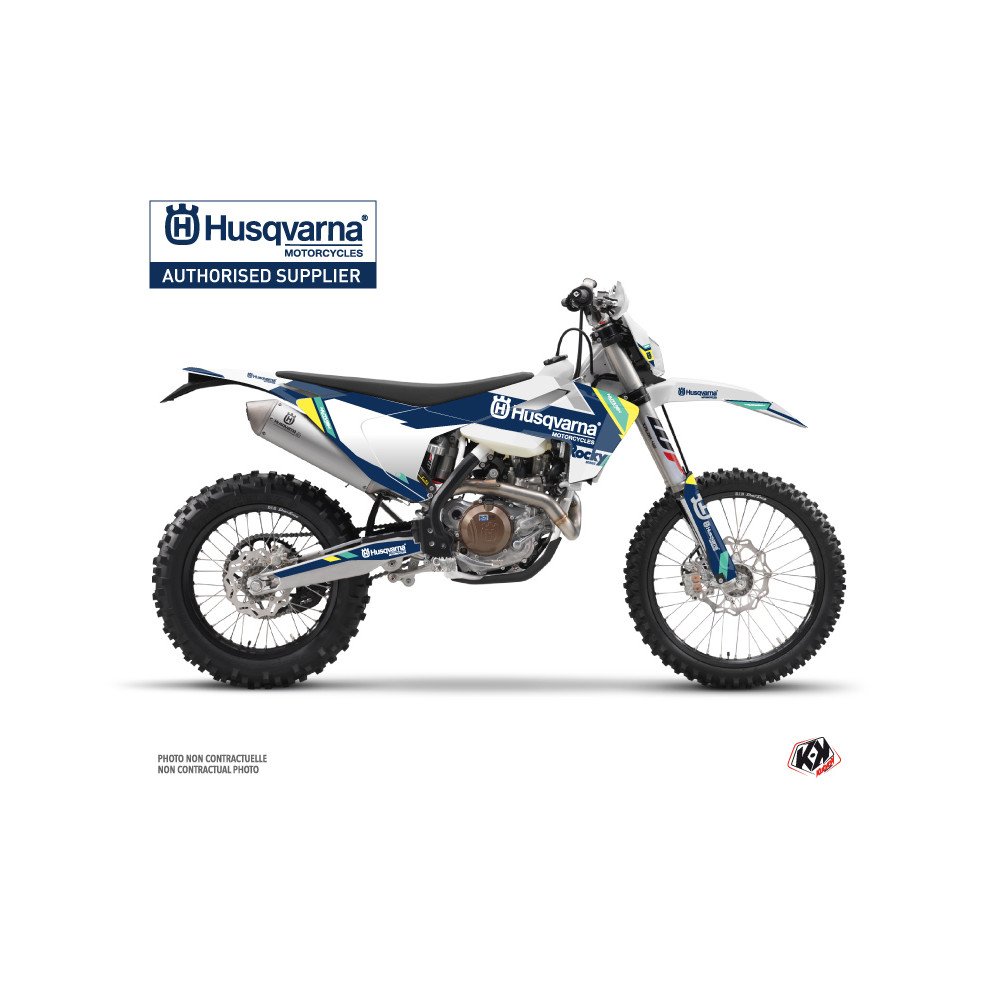 Kit Deco Moto Cross Rocky Husqvarna TC 250 Bleu