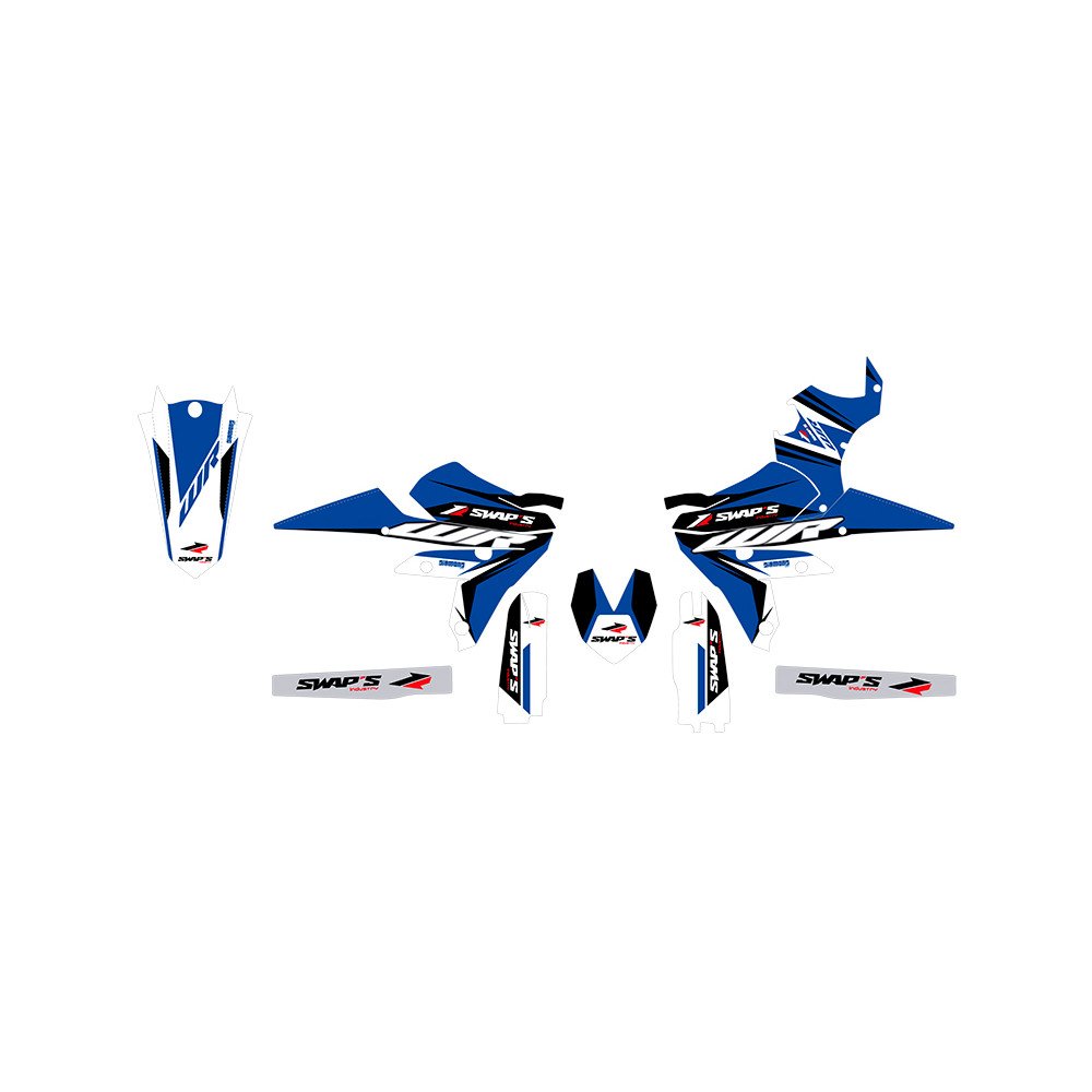 Kit déco Diamond Light - YAMAHA WR-F - Bleu