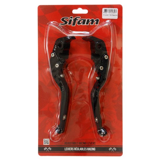 Kit Leviers de Frein et d'Embrayage Anodisés Noir pour DUCATI