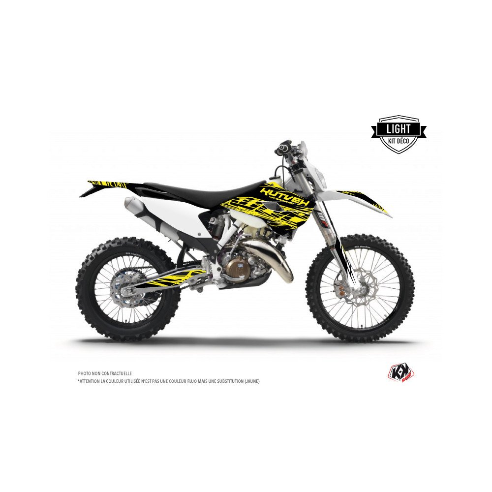 Kit Deco Moto Cross Eraser Fluo Husqvarna 300 TE Jaune