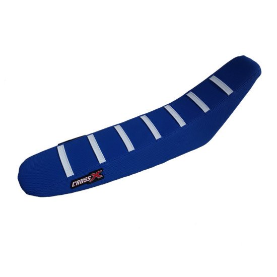HOUSSE DE SELLE TM MX-EN 125-250-450-530 TOP BLUE- SIDE BLUE-STRIPES W