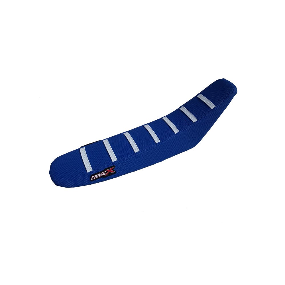 HOUSSE DE SELLE TM MX-EN FI 250-450-530 TOP BLUE- SIDE BLUE-STRIPES WH