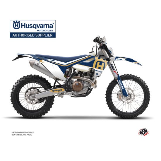 Kit Deco Moto Cross Heritage Husqvarna 250 FE Bleu
