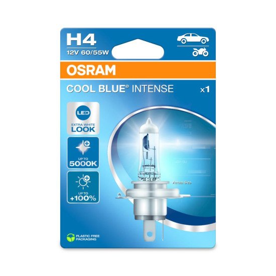 Ampoule H4 Cool Blue - 12V 60/55W P43t