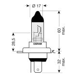 Ampoule H4 Night Breaker Laser - 12V 60/55W - Blister 1 ampoule