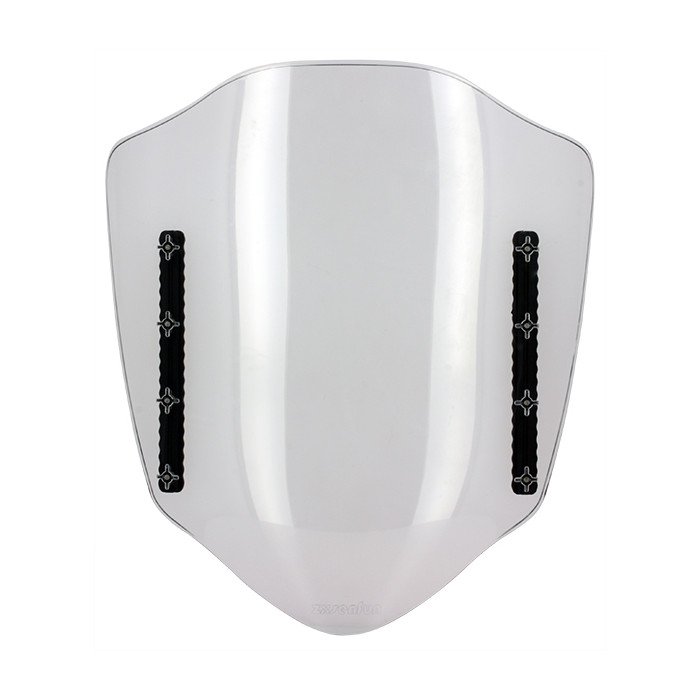 Parebrise Transparent Réglable L 430 / 450 mm + Kit Fixation Pour Mon