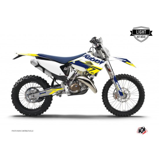 Kit Deco Moto Cross Stage Husqvarna 350 FE Blanc Jaune