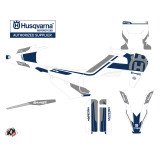 Kit Deco Moto Cross Heritage Husqvarna 350 FE Blanc Gris