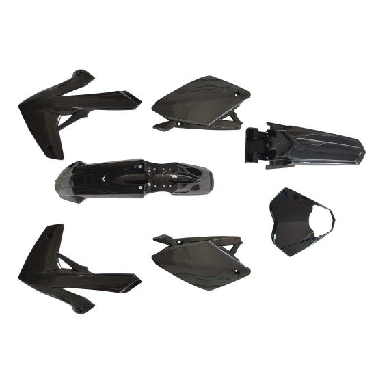 Carénage Rieju MRT - MRT Pro 2009-2021 noir brillant 7 pièces