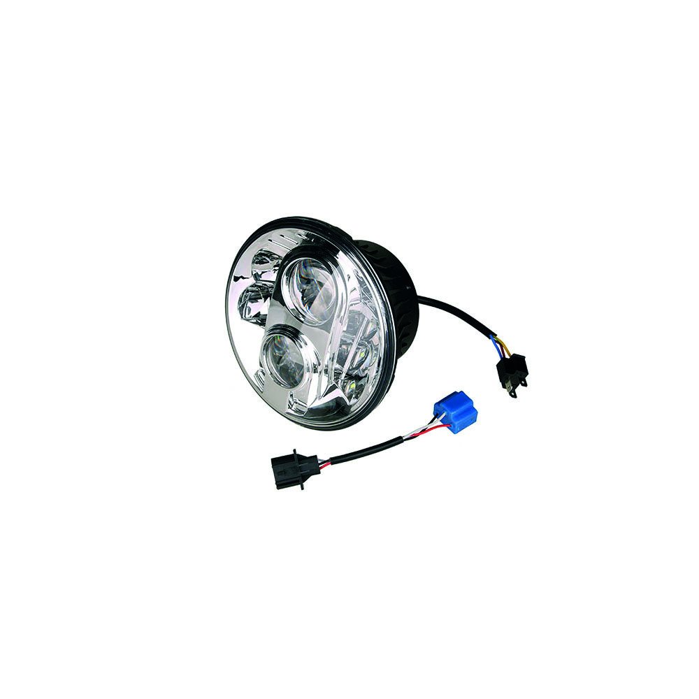 Projecteur rond 8 LEDs noir