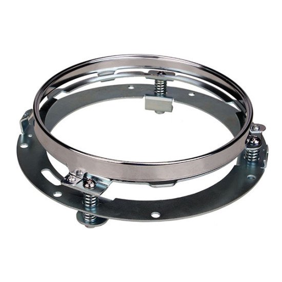 Patte de fixation projecteur rond 8 leds pour Harley