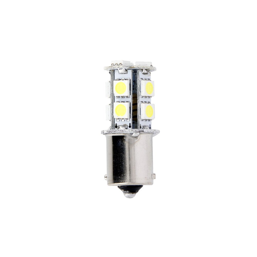 Ampoules de Projecteur 13 LEDs 12V 3.3W Blanc - BA15S - Blister de 2 A