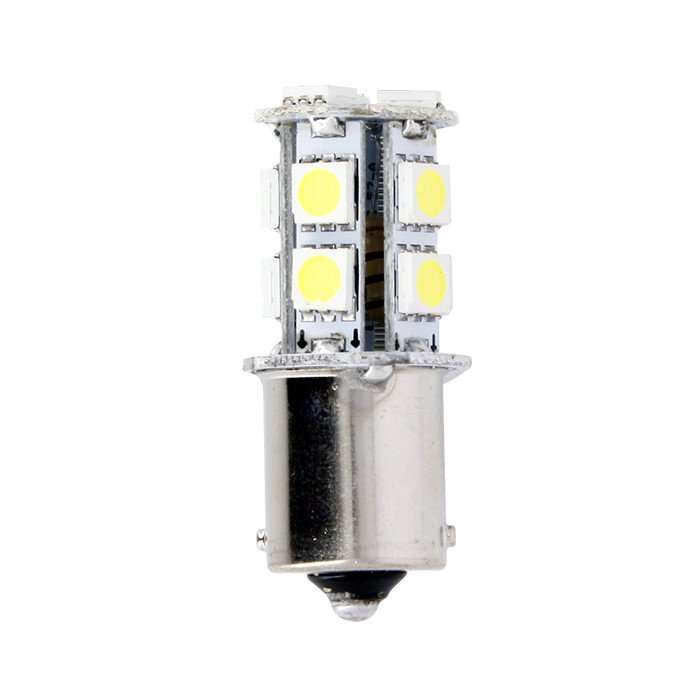 Ampoules de Projecteur 13 LEDs 12V 3.3W Blanc - BA15S - Blister de 2 A