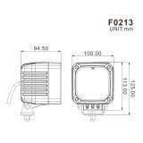 Projecteur cube LED 4 Pouce (100 mm)