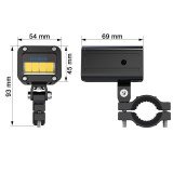 Feux Additionnels 2x30w Compact Feux de jour / Longue portées à comm