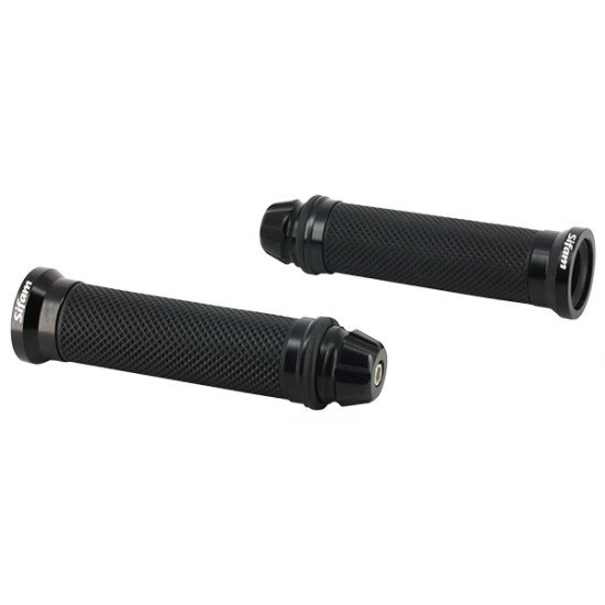 Poignées Noires Fermées Avec Embouts De Guidon Vissés ø22mm