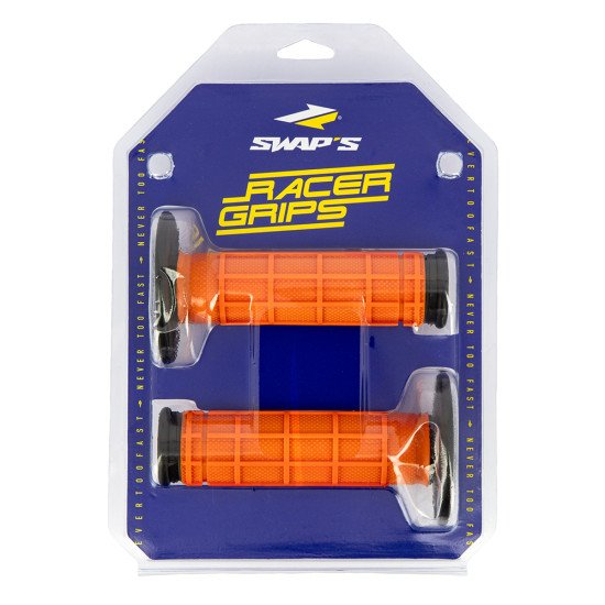 Poignées Tout-Terrain Anti-Vibrations Orange / Noir