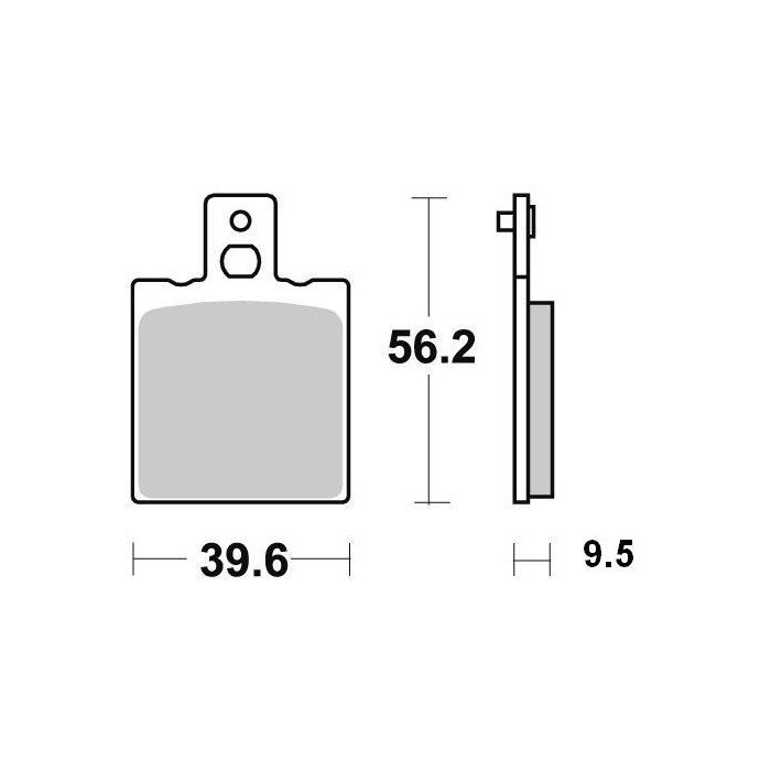 Plaquette metal fritte R90