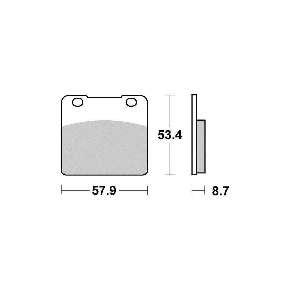 Plaquette de frein - Semi-métal R90