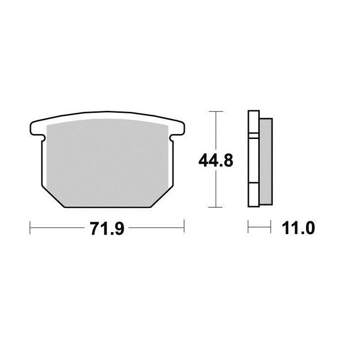 Plaquette de frein Sifam Métal Fritté haute performance norme KBA/AB