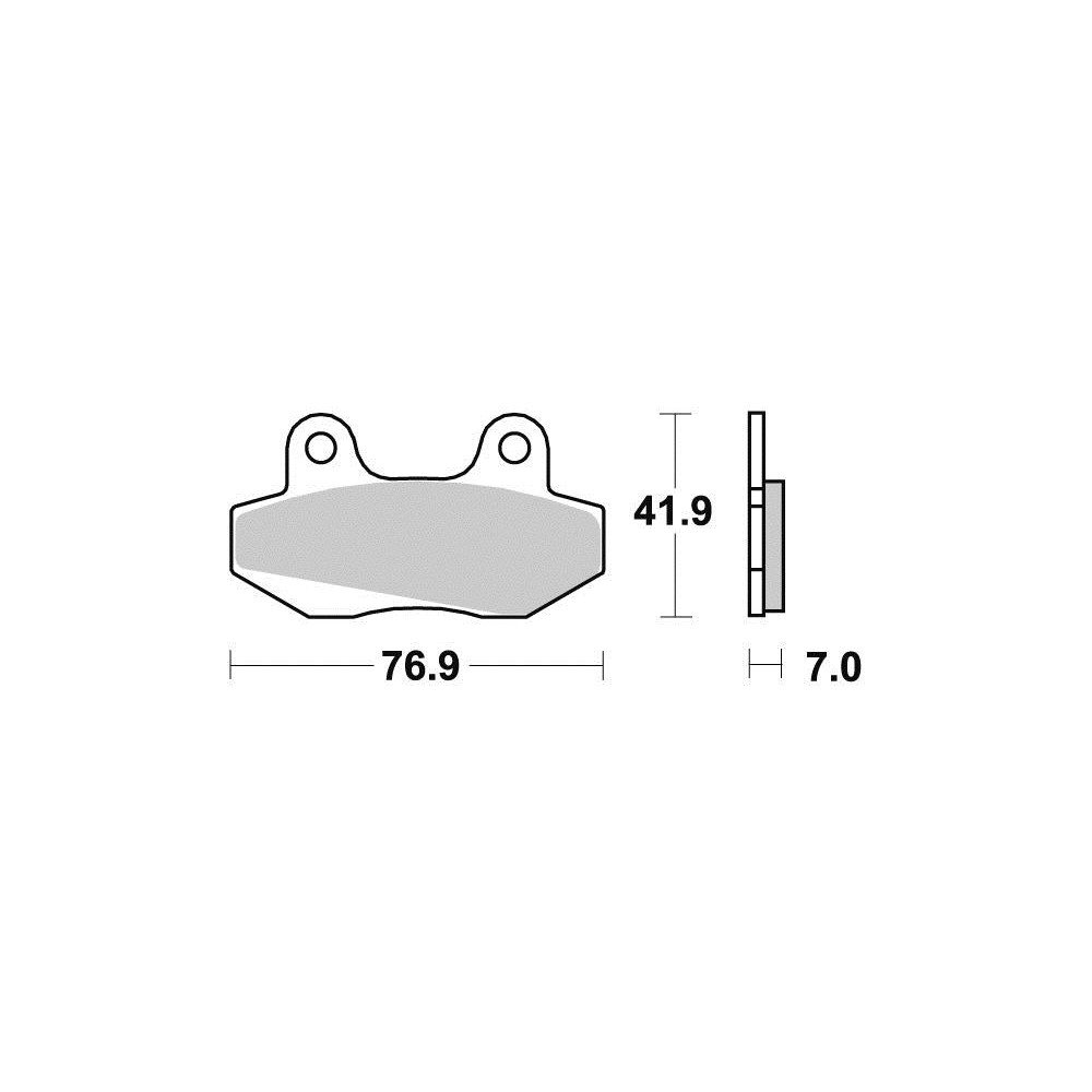 Plaquette metal fritte R90