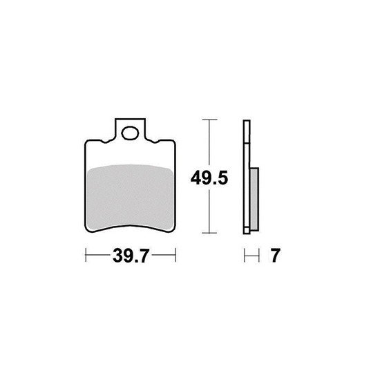 Plaquette de frein - Semi-métal R90