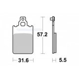 Plaquette de frein - Semi-métal R90