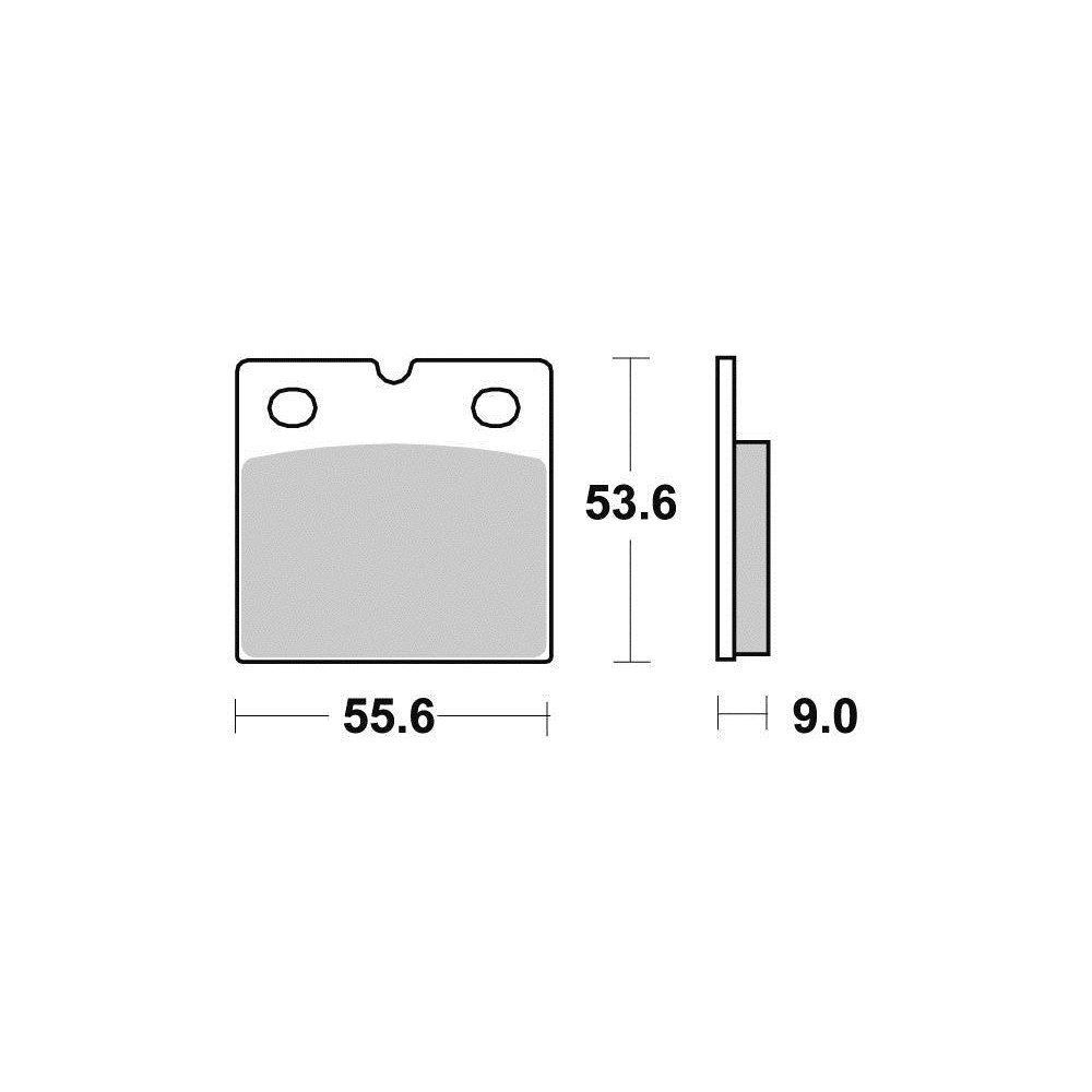 Plaquette de frein - Semi-métal R90