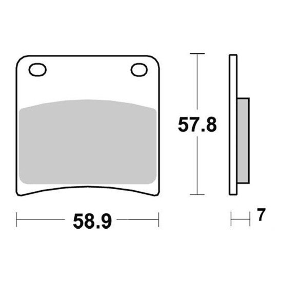 Plaquette de frein - Semi-métal R90