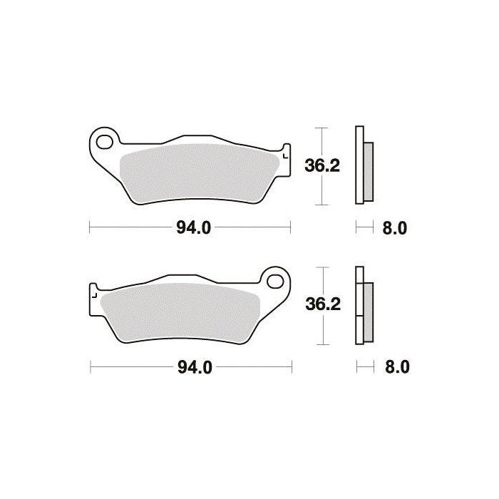 Plaquette de frein - Semi-métal R90