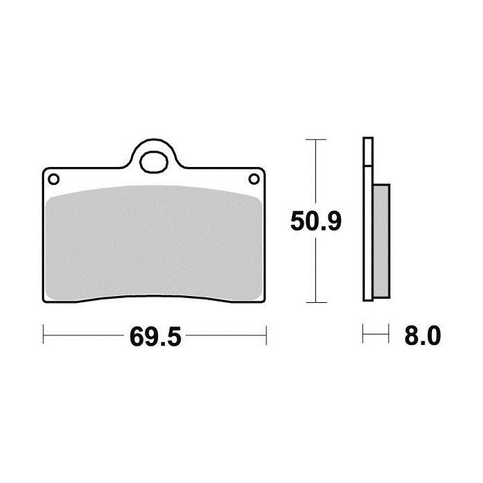 Plaquette de frein - Semi-métal R90