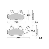 Plaquette metal fritte R90