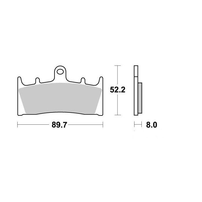 Plaquette de frein - Semi-métal R90
