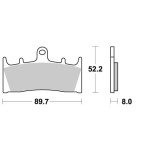 Plaquette de frein - Semi-métal R90