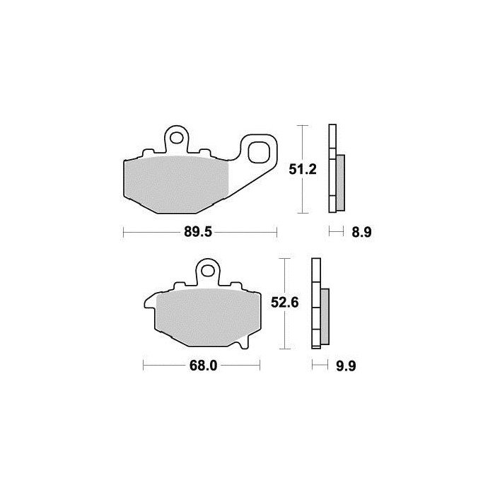 Plaquette de frein - Semi-métal R90