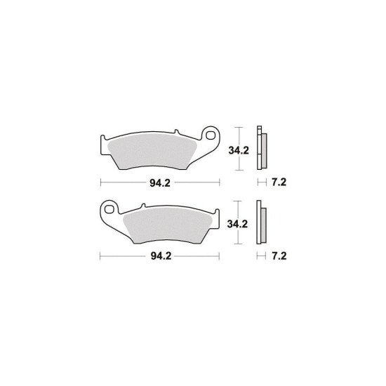 Plaquette metal fritte R90