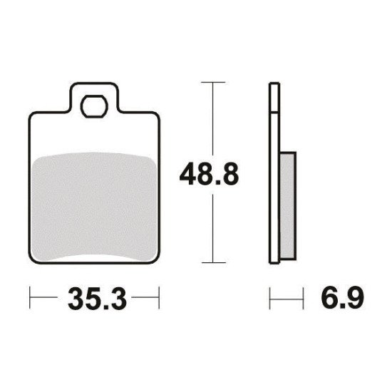 Plaquette de frein - Semi-métal R90