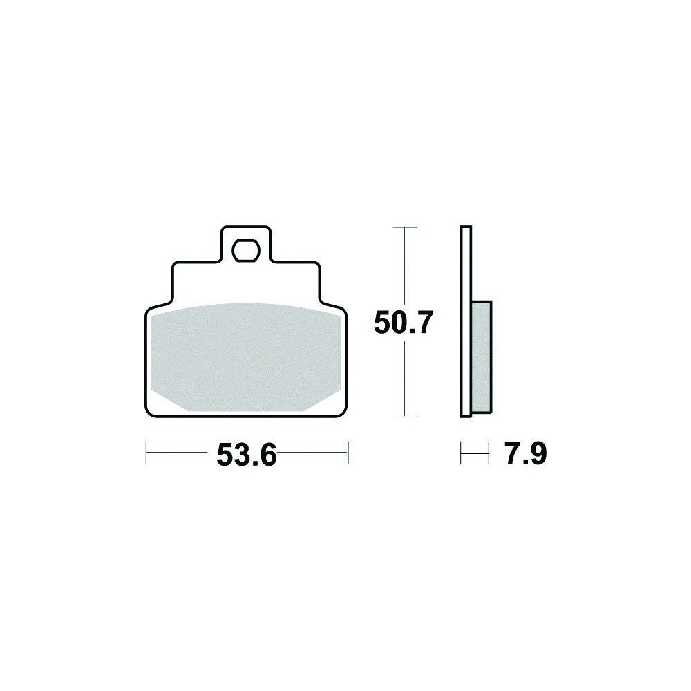 Plaquette de frein Sifam Métal Fritté haute performance norme KBA/AB