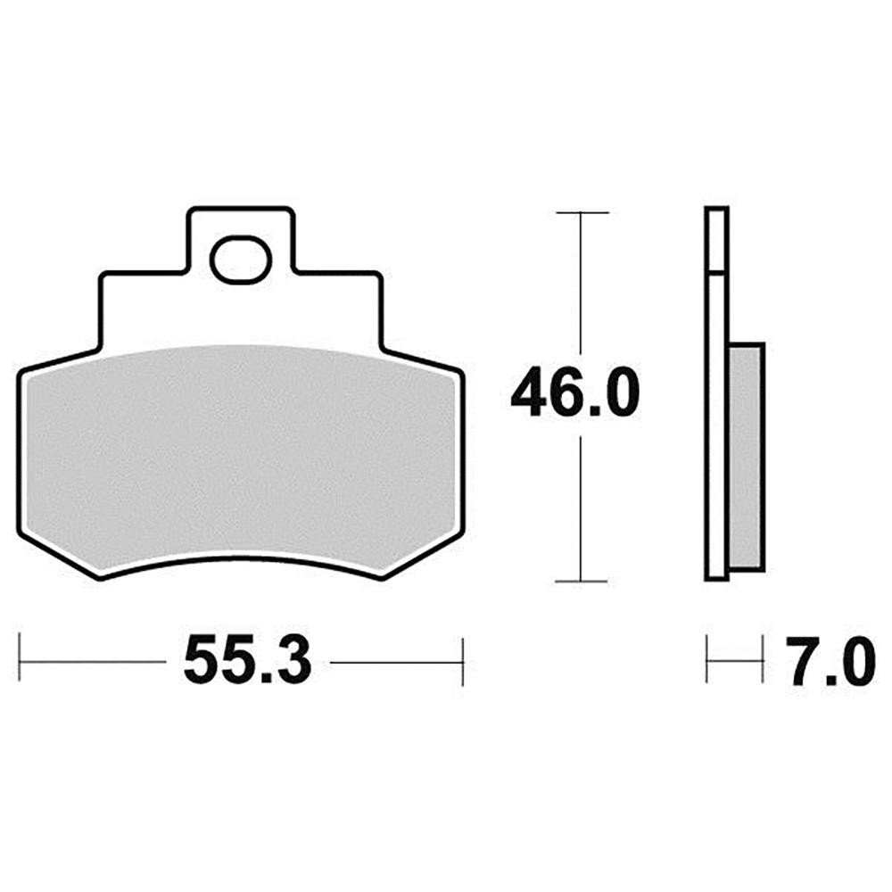 Plaquette de frein - Semi-métal R90