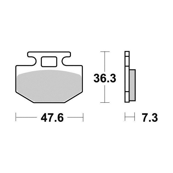 Plaquette de frein Sifam Métal Fritté haute performance norme KBA/AB