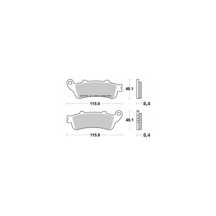 Plaquette de frein - Semi-métal R90