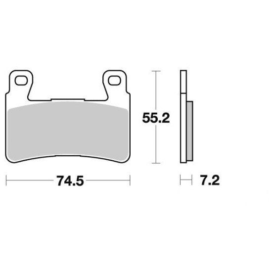 Plaquette de frein - Semi-métal R90