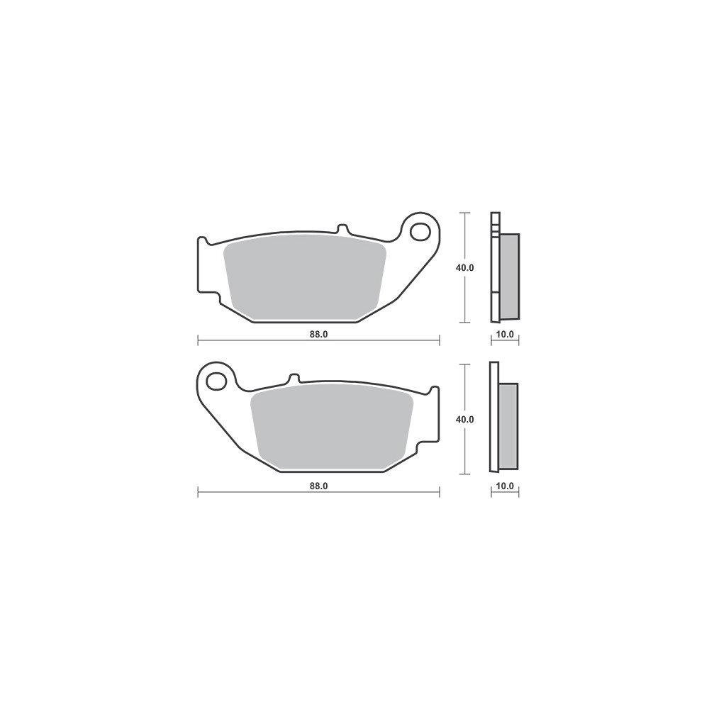 Plaquette de frein - Semi-métal R90