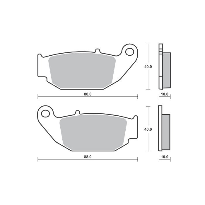 Plaquette de frein - Semi-métal R90
