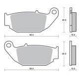 Plaquette de frein - Semi-métal R90