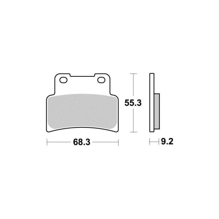 Plaquette metal fritte R90