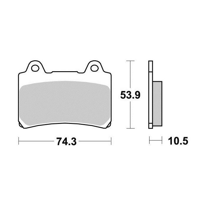 Plaquette de frein - Semi-métal R90