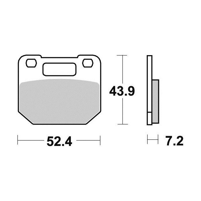 Plaquette de frein Sifam Métal Fritté haute performance norme KBA/AB